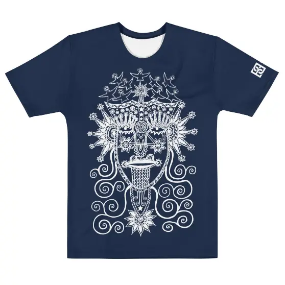 Tee “Abbamama” navy